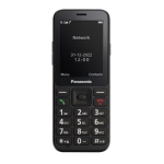 Panasonic KX-TU250 - 4G telefono con funzionalità - RAM 64 MB - microSD slot - display LCD - 240 x 320 pixel - rear camera 1,2 MP - nero